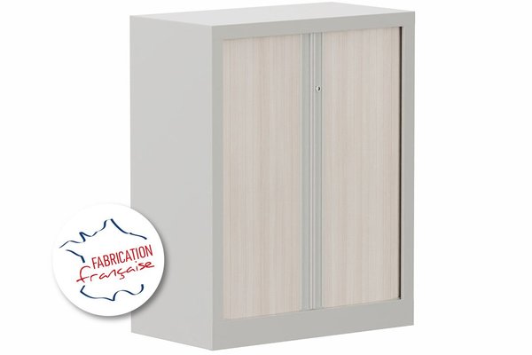 [Pas de famille] - [Pas de sous famille] - Armoire à rideaux H100xL80cm 2 tablettes