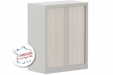 [Pas de famille] - [Pas de sous famille] - Armoire à rideaux H100xL80cm 2 tablettes