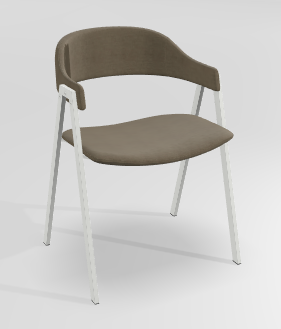 CHAISES ET TABOURETS - Pour tables standards, ht 75 cm, piétement 4 pieds - POPEYE Chaise L.53xP.43xH.77.5cm-hauteur assise 46cm