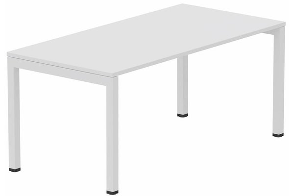 TABLES DE FORMATION - Composables piétement "Arche" - Module départ table composable 120x80cm blanc/ blanc - sur délai