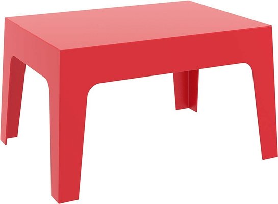 POLYPROPYLENE - TABLES BASSES - BAHAMAS-Table basse 70cmx50cm en polypropylène recyclable-Finition rouge