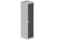 Vestiaire industrie salissante 1 porte (fermeture cadenas) H180xL40xP50cm coffre gris clair/ porte(s) anthracite