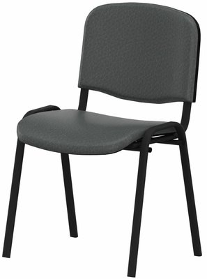 VISITEURS ET FONCTIONNELS - 4 Pieds - JOKER ECO - Chaise 4 pieds, simili cuir V coloris anthracite, structure noire