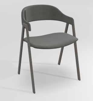 CHAISES ET TABOURETS - Pour tables standards, ht 75 cm, piétement 4 pieds - POPEYE Chaise L.53xP.43xH.77.5cm-hauteur assise 46cm