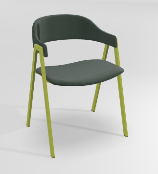 CHAISES ET TABOURETS - Pour tables standards, ht 75 cm, piétement 4 pieds - POPEYE Chaise L.53xP.43xH.77.5cm-hauteur assise 46cm
