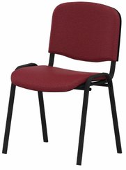 VISITEURS ET FONCTIONNELS - 4 Pieds - JOKER ECO - Chaise 4 pieds, tissu BONDAI coloris rouge brique, structure noire