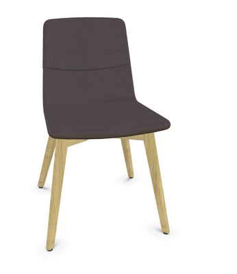 FAUTEUILS/POUFS - 4 pieds bois - MELODY chaise 4 pieds bois frêne naturel