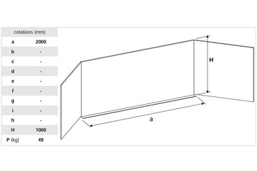 SCOLAIRE - Apprendre - Tableau triptyque vert pour craie - L200xH100 cm