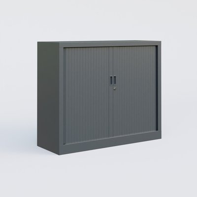 [Pas de famille] - [Pas de sous famille] - Armoire à rideaux H100xL120cm 2 tablettes-corps/rideau :ANAN