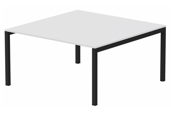Gamme K3 - Plans droits - K3 plan carré 145x145cm, plateau blanc, structure noire