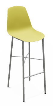 CHAISES ET TABOURETS - Pour tables hauteurs 105 ou 110 cm - DIXIE Chaise haute L.44xP.52xH.117cm-hauteur assise 80cm.