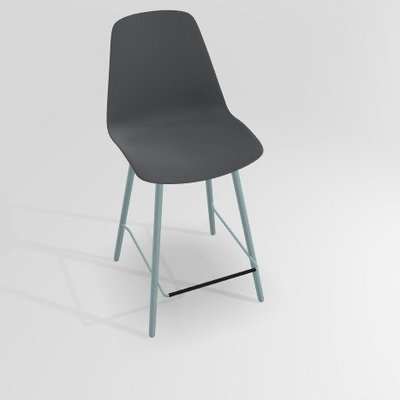 CHAISES ET TABOURETS - Pour tables hauteur 90 cm - PETALE Chaise haute L.46xP.51.5xH.101.5cm-hauteur assise 65.5cm