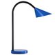 CYGNE Lampe de bureau LED avec bras flexible, interrupteur on/off, bleu