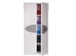 Armoire forte ignifuge L.93xP.52xH.195cm - 611 Litres / 152kg - 2 portes serrure à clé, 4 tablettes, coloris blanc