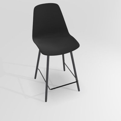 CHAISES ET TABOURETS - Pour tables hauteur 90 cm - PETALE Chaise haute L.46xP.51.5xH.101.5cm-hauteur assise 65.5cm