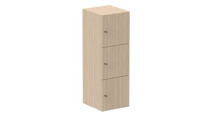 CASIERS - 3 cases - Meuble à cases H.137xL.45xP.50cm