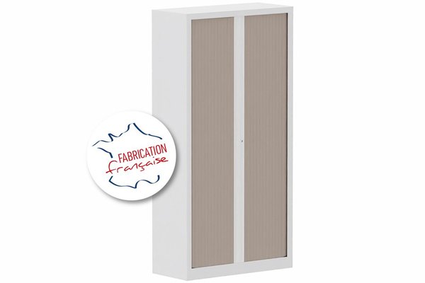 [Pas de famille] - [Pas de sous famille] - Armoire à rideaux H198xL100cm 4 tablettes