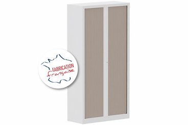 [Pas de famille] - [Pas de sous famille] - Armoire à rideaux H198xL100cm 4 tablettes