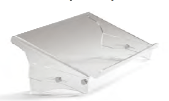 ERGONOMIE - Supports Pc Portable/Porte Documents - Porte-documents, réglage sur 7 positions, espace pour clavier, L.39xP.29xH.12cm, acrylate transparent