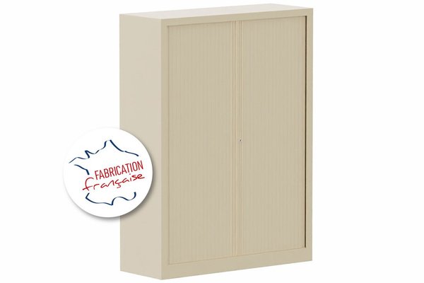 [Pas de famille] - [Pas de sous famille] - Armoire à rideaux H160xL120cm 3 tablettes