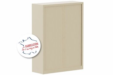 [Pas de famille] - [Pas de sous famille] - Armoire à rideaux H160xL120cm 3 tablettes