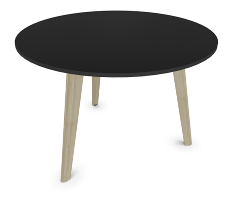 TABLES BASSES - Pieds bois - MELODY table basse ronde diamètre 70cm, hauteur 48cm
