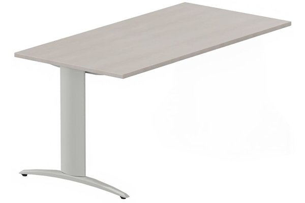 TABLES DE FORMATION - Composables piétement "i" - Module composable pied i, L.180xP.80cm, suivant, plateau acacia, structure aluminium, plateau acacia, structure aluminium