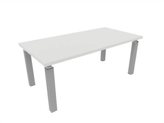 [Pas de famille] - [Pas de sous famille] - X4 Table de bureau 180x90cm sur pieds aluminium/ blanc - sur délai