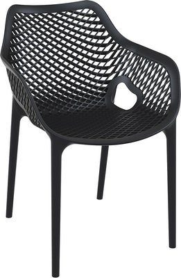 POLYPROPYLENE - FAUTEUILS  - BAHIA XL- Fauteuil en polypropylène renforcè fibre de verre-Finition Noir (PNR)
