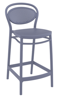 POLYPROPYLENE - CHAISES  - FLORENCE  chaise élegante et confortable Haut.65cm  en polypropylène injectèe renforcè de fibre de verre- Finition anthracite(PAN)