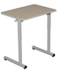 Table TAGE HR plateau ép.21 mm stratifié chant polyuréthane piètement époxy - 70x50 cm - T3 à T6