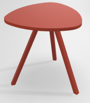 TABLES BASSES - Trium - TRIUM Table basse forme triangulaire L.50xP.50xH.45cm