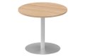 Table ronde diamètre 90cm sur pied colonne hêtre /aluminium