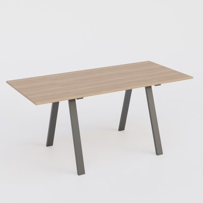 [Pas de famille] - [Pas de sous famille] - Table Keops Métal 260x120 cm de profondeur et hauteur 109 cm . Plateau épaisseur 25mm.