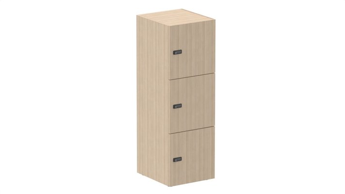 CASIERS - 3 cases - Meuble à cases H.137xL.45xP.50cm