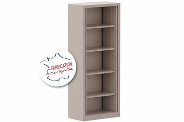 [Pas de famille] - [Pas de sous famille] - Armoire à rideaux H198xL80cm 4 tablettes