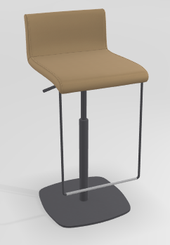CHAISES ET TABOURETS - Réglables en hauteur - COCKTAIL Tabouret -Finitions : MOSAIC GOLD (M314) / PIETEMENT EPOXY : structure coloris ANTHRACITE MAT (EP79)