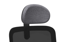 OPERATIVE - Options - TETIERE-Tétière pour fauteuil smooth mesh réglable rembourrée et recouverte tissu GRIS STEP MELANGE SMG 60004