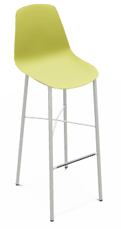 CHAISES ET TABOURETS - Pour tables hauteurs 105 ou 110 cm - DIXIE Chaise haute L.44xP.52xH.117cm-hauteur assise 80cm.