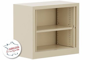 [Pas de famille] - [Pas de sous famille] - Armoire à rideaux H69,5xL80cm 1 tablette