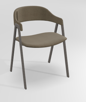 CHAISES ET TABOURETS - Pour tables standards, ht 75 cm, piétement 4 pieds - POPEYE Chaise L.53xP.43xH.77.5cm-hauteur assise 46cm