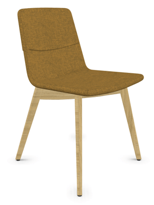 FAUTEUILS/POUFS - 4 pieds bois - MELODY chaise 4 pieds bois frêne naturel