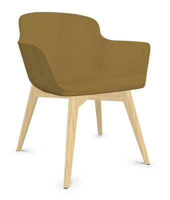 TABLES BASSES - Pieds bois - NAPOLEON Siège Lounge coque polyuréthane moulée tapissée Step 