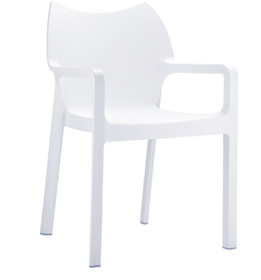 POLYPROPYLENE - FAUTEUILS  - SOFIA-Fauteuil en polypropylène renforcé fibre de verre-Finition blanc (PBL)