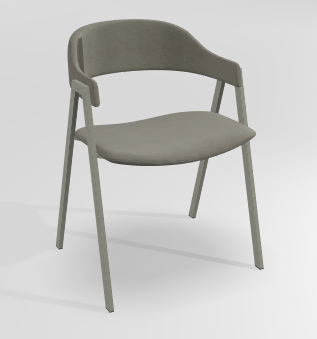 CHAISES ET TABOURETS - Pour tables standards, ht 75 cm, piétement 4 pieds - POPEYE Chaise L.53xP.43xH.77.5cm-hauteur assise 46cm