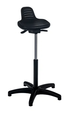 TECHNIQUES - Tabourets - Tabouret assis-debout polyuréthane, structure nylon noir