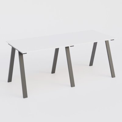 [Pas de famille] - [Pas de sous famille] - Table Keops Métal 280x120 cm de profondeur et hauteur 109 cm . Plateau épaisseur 25mm.