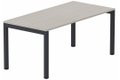 Module composable pied arche L.120xP.80cm, départ, plateau acacia, structure anthracite