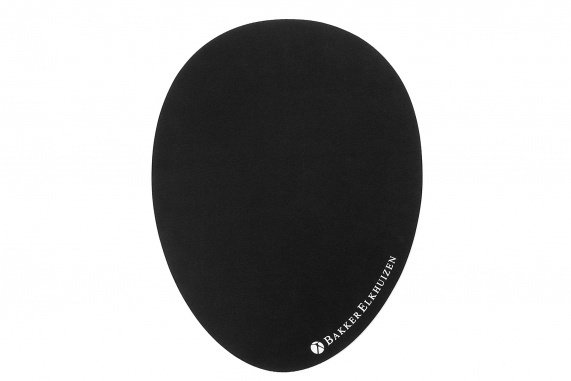 ERGONOMIE - Claviers/Souris/Tapis de souris - Tapis de souris antibactérien, forme œuf, L.23xP.30xH.0,2cm, noir