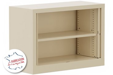 [Pas de famille] - [Pas de sous famille] - Armoire à rideaux H69,5xL100cm 1 tablette